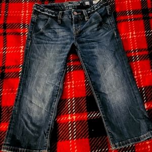 Girls Miss Me Cuffed Capri's Size 12